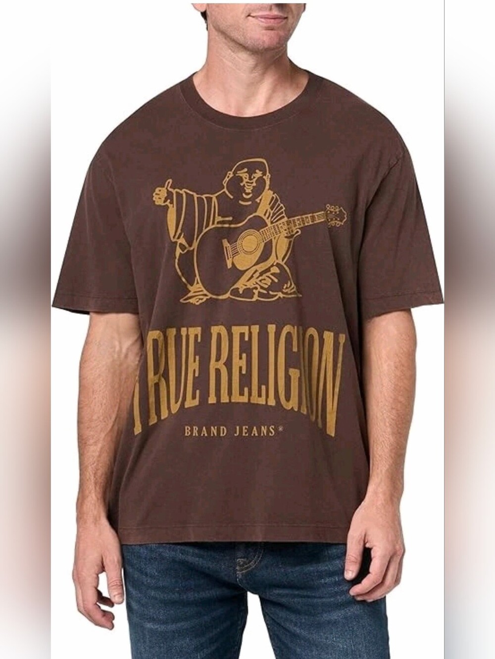 $69 True Religion Mens Crackle Short Sleeve Crew neck Shirt